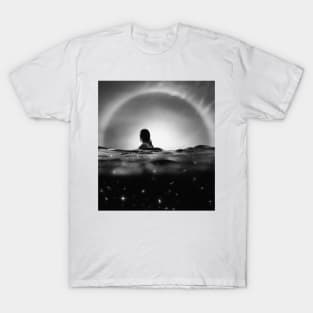 Starry Sea - A Digital Collage Art T-Shirt